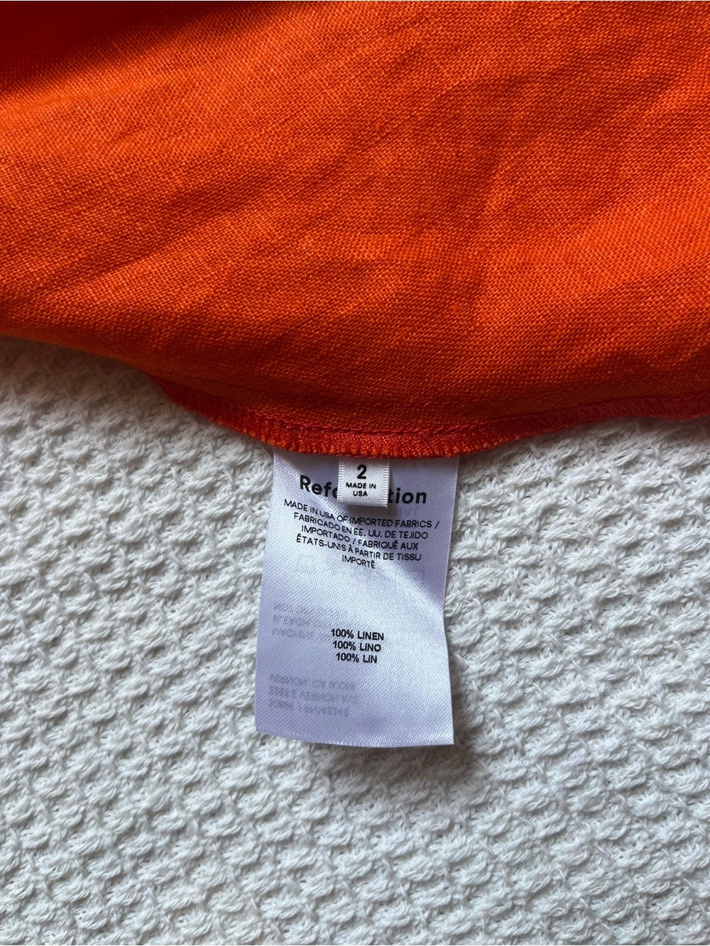 Reformation Orange Mini Dress - Picture 4 of 4